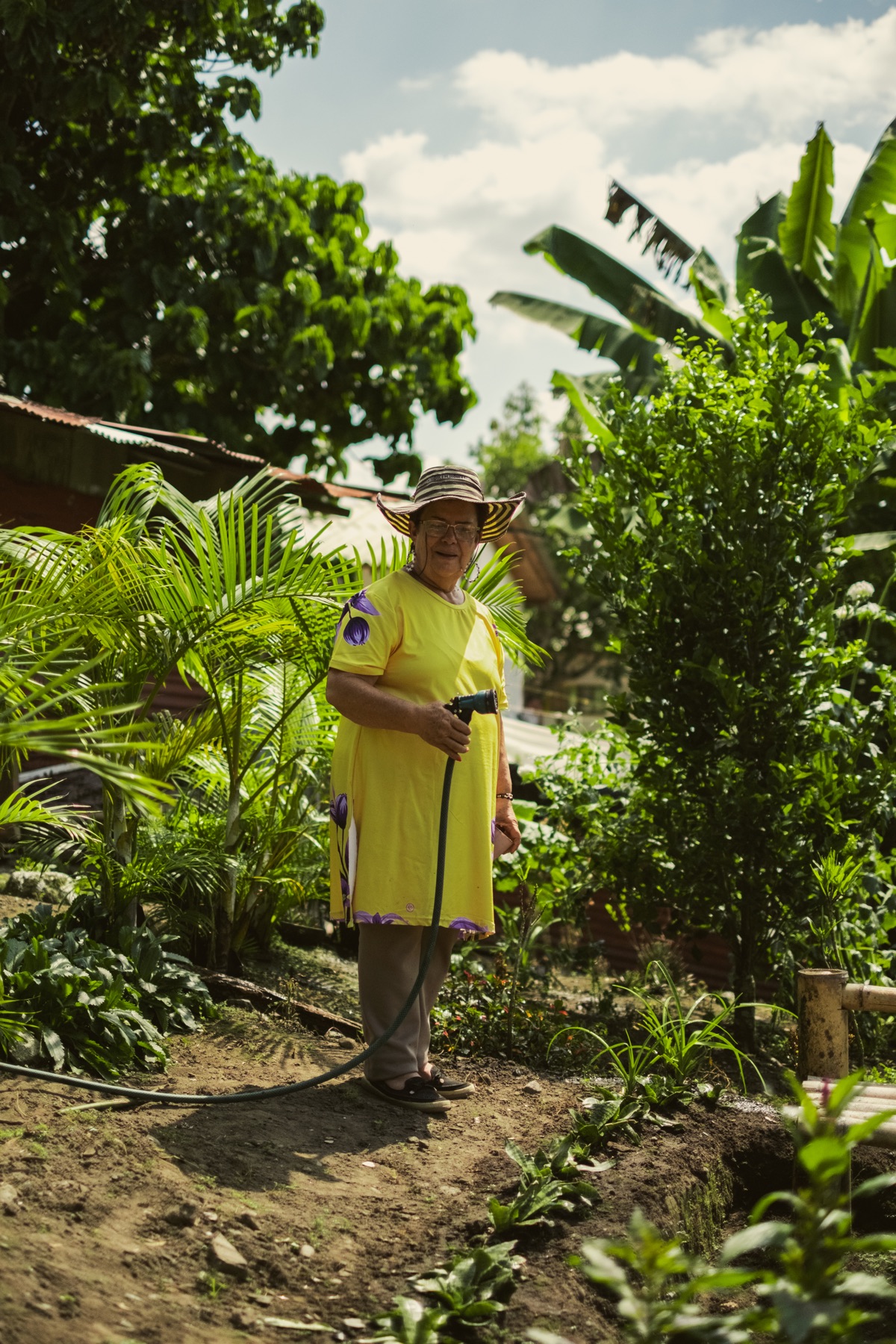 Luzma en la finca